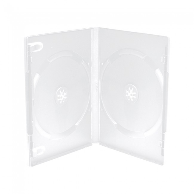 MediaRange DVD Case  for 2 Discs 14mm machine packing grade Frosted/Transparent (MRBOX26-M)