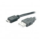 Καλώδιο MediaRange USB 2.0 A plug/Micro USB B plug 1.2M Black (MRCS138)