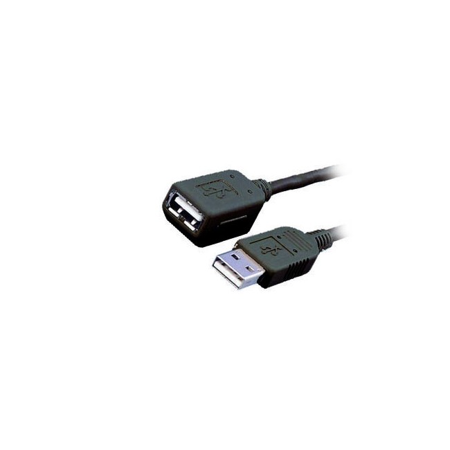 Καλώδιο MediaRange USB 2.0 Extension AM/AF 1.8M Black (MRCS154)